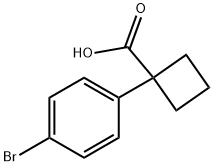 1-(4-BROMOPHENYL)CYCLOBUTANECARBOXYLIC ACID Struktur