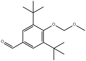 3,5-di-tert-butyl-4-(methoxymethoxy)benzaldehyde Struktur