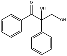 2,3-dihydroxy-2-phenylpropiophenone  Struktur