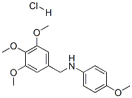 4-methoxy-N-[(3,4,5-trimethoxyphenyl)methyl]aniline hydrochloride Struktur