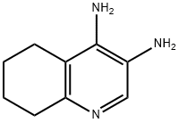 3,4-Quinolinediamine,  5,6,7,8-tetrahydro- Struktur