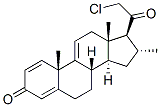 21-CHLORO-16-ALPHA-METHYLPREGNA-1,4,9(11)-TRIENE-3,20-DIONE Struktur