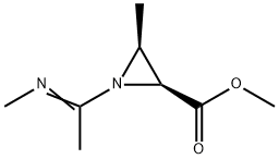 2-Aziridinecarboxylicacid,3-methyl-1-[1-(methylimino)ethyl]-,methylester,cis-(9CI) Struktur