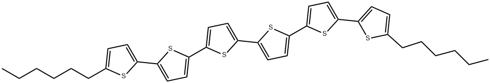 5 5''''-DIHEXYL-2 2':5' 2'':5'' 2''':5'& Struktur