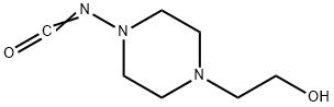 1-Piperazineethanol,4-isocyanato-(9CI) Struktur