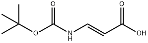 2-Propenoicacid,3-[[(1,1-dimethylethoxy)carbonyl]amino]-,(E)-(9CI) Struktur