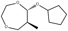 1,4-Dioxepane,5-(cyclopentyloxy)-6-methyl-,trans-(9CI) Struktur