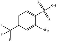 3-amino-alpha,alpha,alpha-trifluorotoluene-4-sulphonic acid Struktur