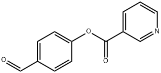 NICOTINIC ACID 4-FORMYL-PHENYL ESTER Struktur