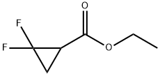 Cyclopropanecarboxylic acid, 2,2-difluoro-, ethyl ester (9CI) Struktur