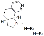 2,3,3a,4,5,9b-Hexahydro-1-methyl-1H-pyrrolo(3,2-h)isoquinoline dihydro bromide, cis-(+-)- Struktur