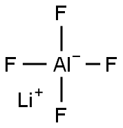 lithium tetrafluoroaluminate Struktur