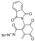 3-(5,6-methylenedioxy-2-phthalimidyl)benzoyl azide Struktur