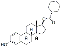 estra-1,3,5(10)-triene-3,17beta-diol 17-cyclohexanecarboxylate Structure