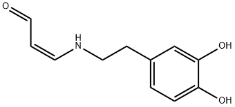 2-Propenal, 3-[[2-(3,4-dihydroxyphenyl)ethyl]amino]-, (Z)- (9CI) Struktur