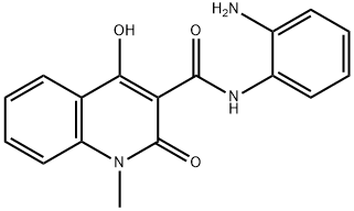 4-HYDROXY-1-METHYL-2-OXO-1,2-DIHYDRO-QUINOLINE-3-CARBOXYLIC ACID (2-AMINO-PHENYL)-AMIDE Struktur