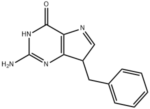 9-benzyl-9-deazaguanine Struktur