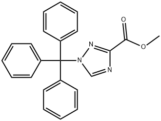 Methyl 1-trityl-1H-1,2,4-triazole-3-carboxylate Struktur