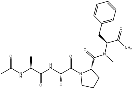 acetyl-alanyl-alanyl-prolyl-(N-methyl)phenylalaninamide Struktur