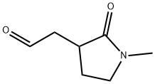 1-Methyl-2-oxo-3-Pyrrolidineacetaldehyde Struktur