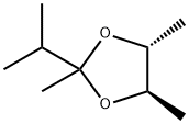 1,3-Dioxolane,2,4,5-trimethyl-2-(1-methylethyl)-,trans-(9CI) Struktur