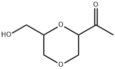 Ethanone, 1-[6-(hydroxymethyl)-1,4-dioxan-2-yl]- (9CI) Struktur