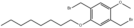 2 5-BIS(BROMOMETHYL)-1-METHOXY-4-OCTYLO& Struktur