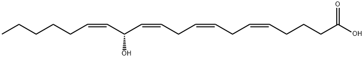 13-hydroxyeicosatetraenoic acid Struktur