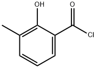 2-hydroxy-3-methylbenzoyl chloride Struktur