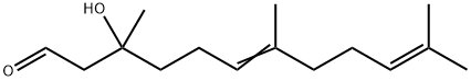 3-hydroxy-2,3-dihydrofarnesal Struktur