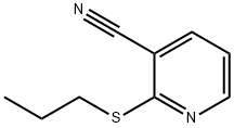 2-propylthio-3-pyridinecarbonitrile Struktur