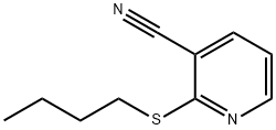 2-butylthio-3-pyridinecarbonitrile Struktur