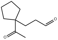 Cyclopentanepropanal, 1-acetyl- (9CI) Struktur