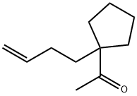 Ethanone, 1-[1-(3-butenyl)cyclopentyl]- (9CI) Struktur