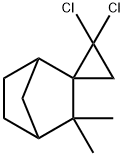 2',2'-dichloro-3,3-dimethylspiro[bicyclo[2.2.1]heptane-2,1'-cyclopropane]  Struktur