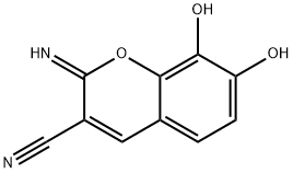 2H-1-Benzopyran-3-carbonitrile, 7,8-dihydroxy-2-imino- (9CI) Struktur