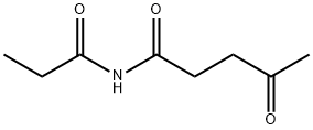 Pentanamide,  4-oxo-N-(1-oxopropyl)- Struktur