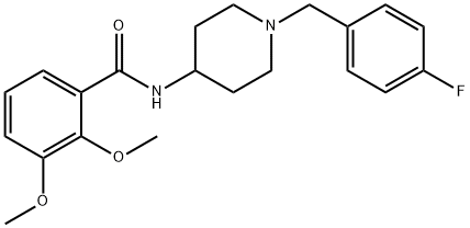 2,3-dimethoxy-N-(1-(4-fluorobenzyl)piperidin-4-yl)benzamide Struktur