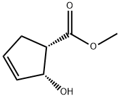 3-Cyclopentene-1-carboxylicacid,2-hydroxy-,methylester,(1S-cis)-(9CI) Struktur