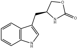 (S)-(+)-4-(1H-INDOL-3-YLMETHYL)-2-OXAZOLINONE Struktur