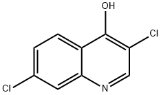 4-Quinolinol,  3,7-dichloro- Struktur