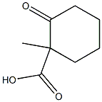 Cyclohexanecarboxylic acid, 1-methyl-2-oxo-, (-)- (9CI) Struktur