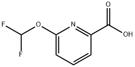 6-(difluoromethoxy)picolinic acid Struktur