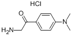 2-AMINO-1-[4-(DIMETHYLAMINO)PHENYL]ETHANONE HCL Struktur