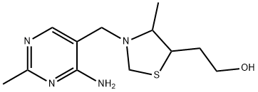 3-[(4-Amino-2-methyl-5-pyrimidinyl)methyl]-4-methyl-5-thiazolidineethanol Struktur