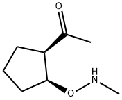 Ethanone, 1-[2-[(methylamino)oxy]cyclopentyl]-, cis- (9CI) Struktur