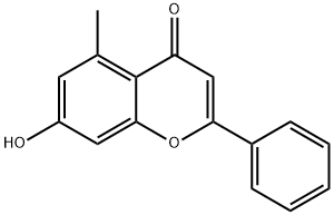 7-HYDROXY-5-METHYLFLAVONE Struktur