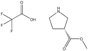 methyl (3R)-pyrrolidine-3-carboxylate trifluoroacetate Struktur