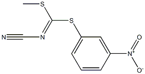 METHYL (3-NITROPHENYL) CYANOCARBONIMIDODITHIOATE Struktur