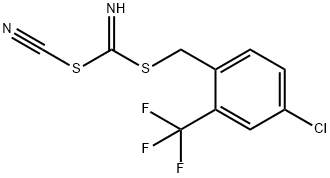 [4-CHLORO-2-(TRIFLUOROMETHYL)PHENYL] METHYL CYANOCARBONIMIDODITHIOATE Struktur